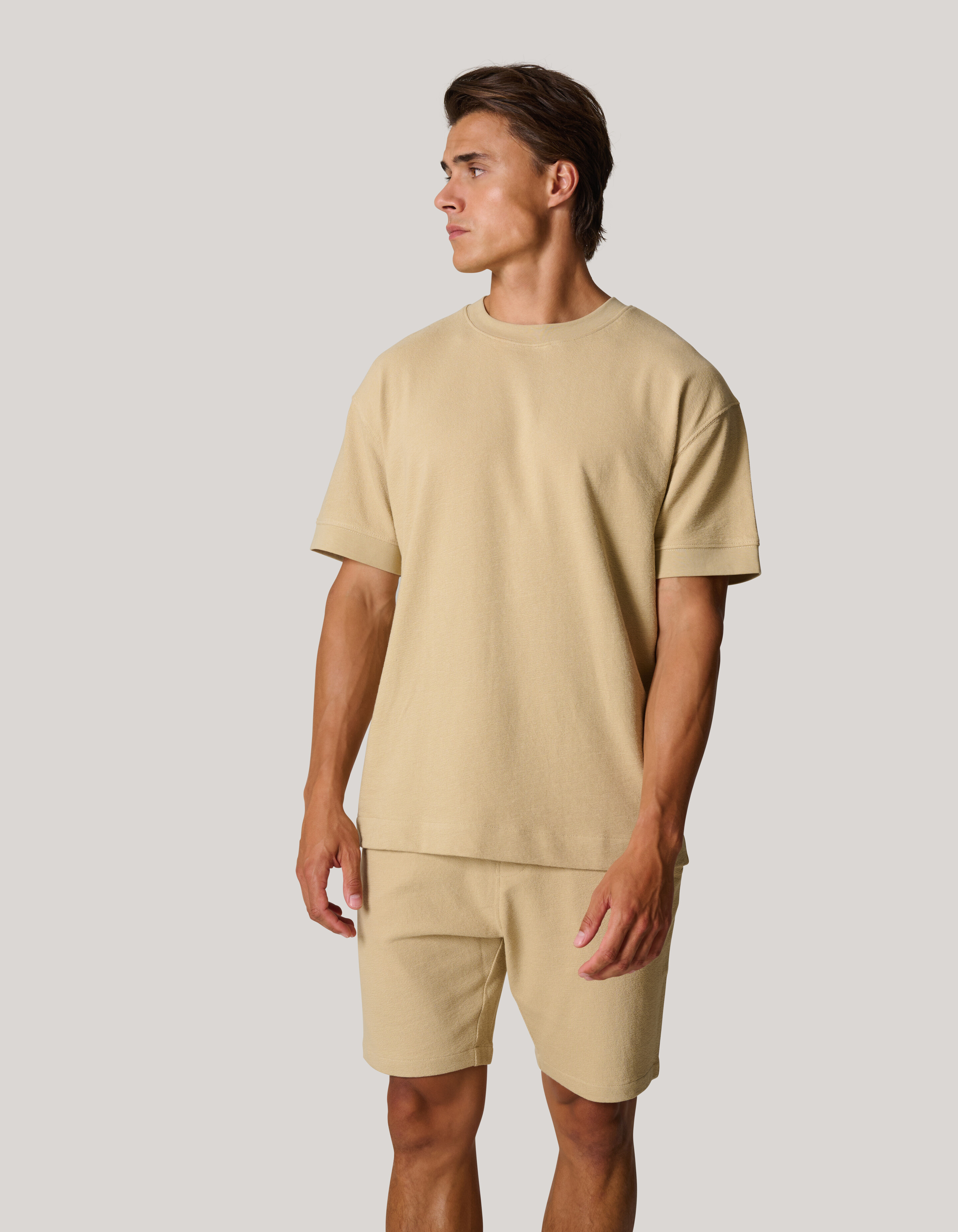 Slub Textur T-shirt Sand SHOEBY MEN