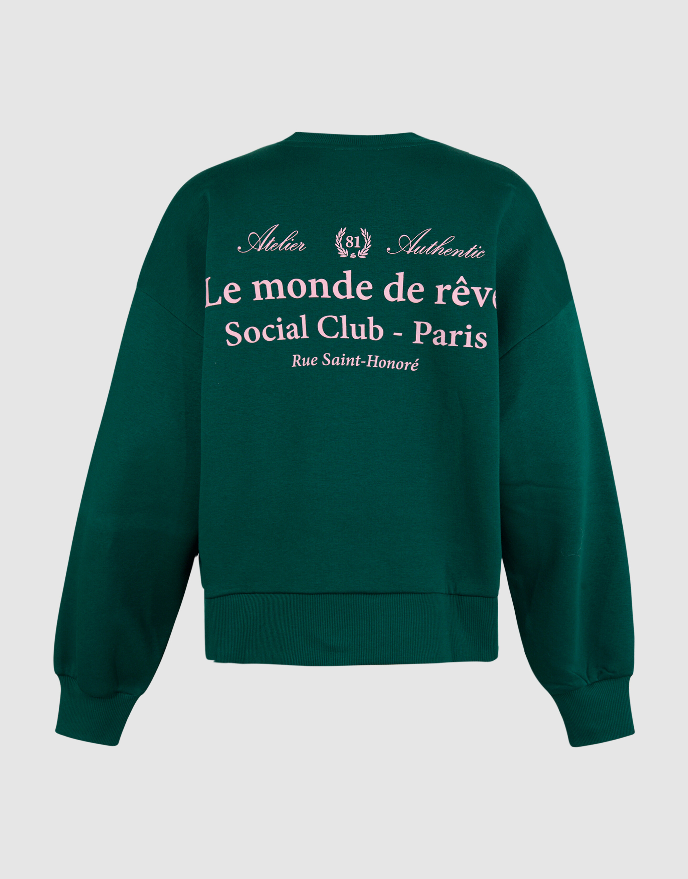 Social Club Artwork Pullover Dunkelgr&uuml;n SHOEBY WOMEN