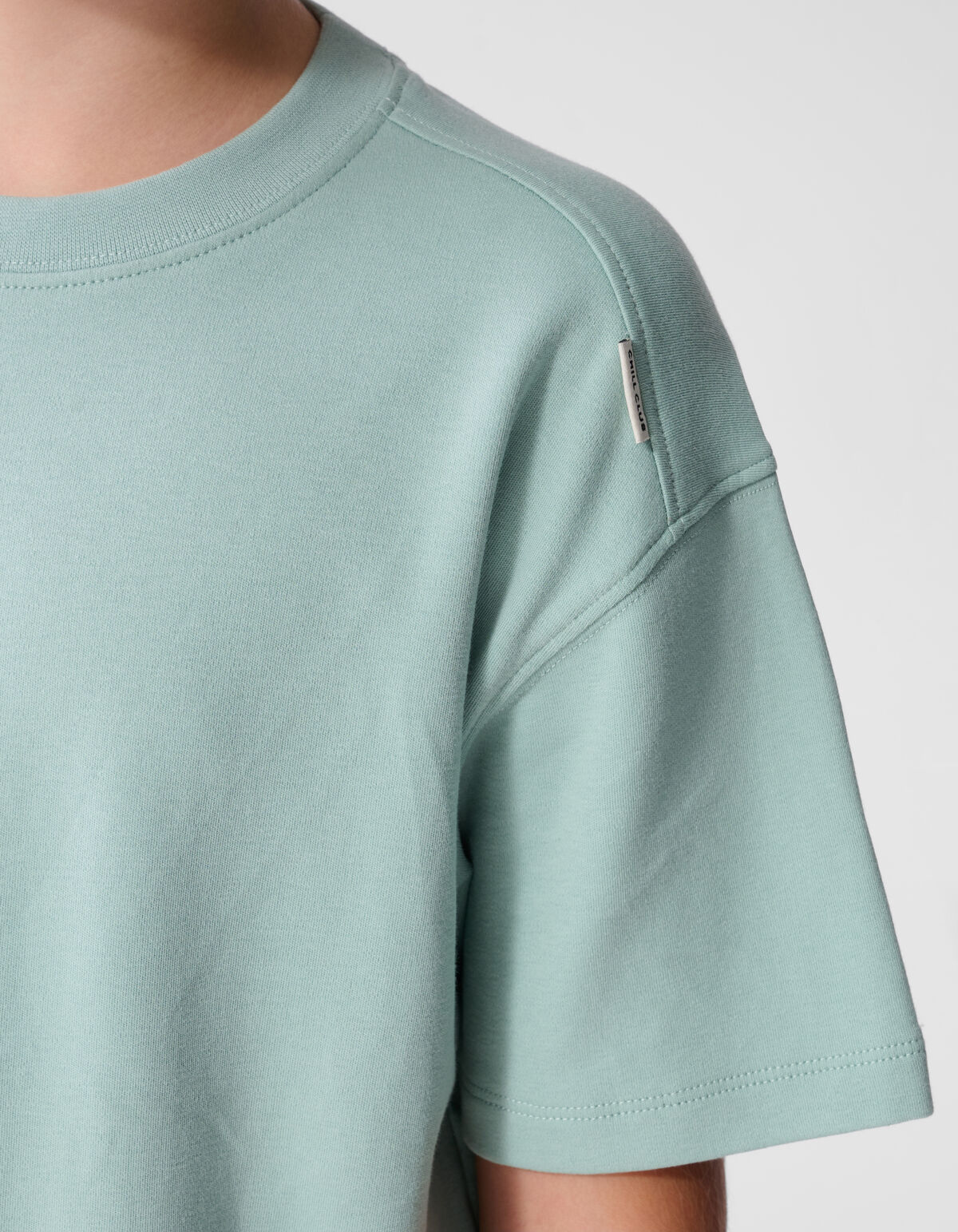 Basis Label T-Shirt in Hellgr&uuml;n SHOEBY BOYS
