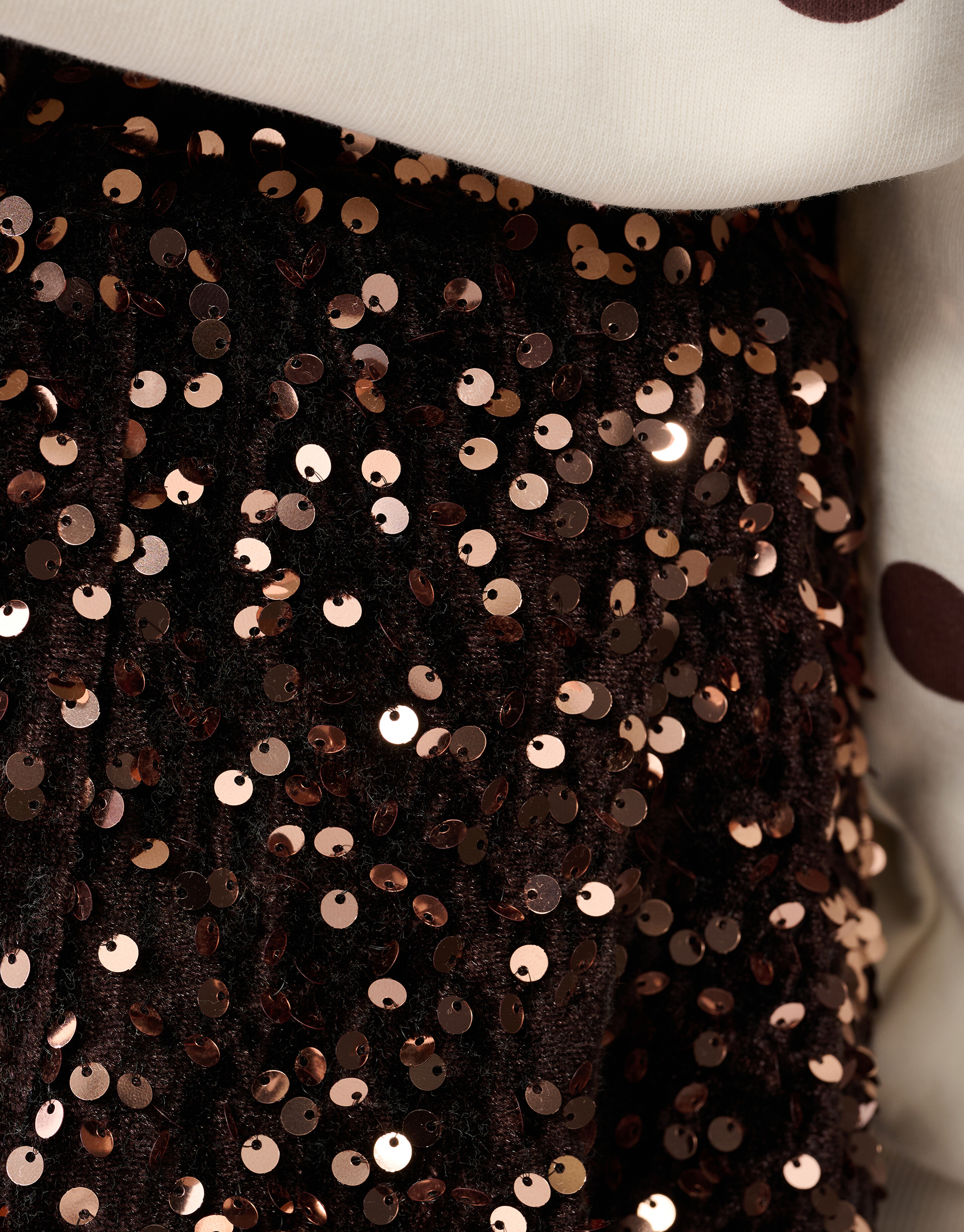 Pailletten-Minirock Braun SHOEBY GIRLS