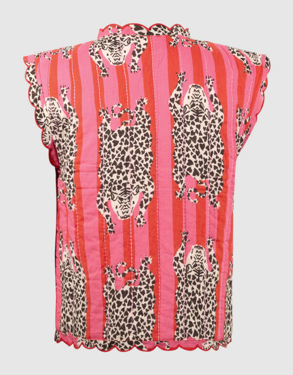 Gesteppte Leopardenweste Rosa SHOEBY GIRLS