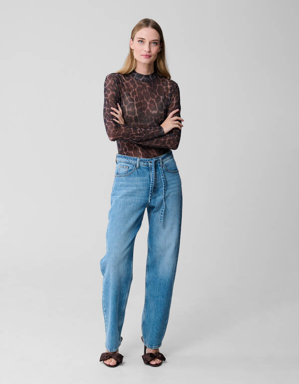 Balloon Fit Jeans Dunkelblau SHOEBY WOMEN