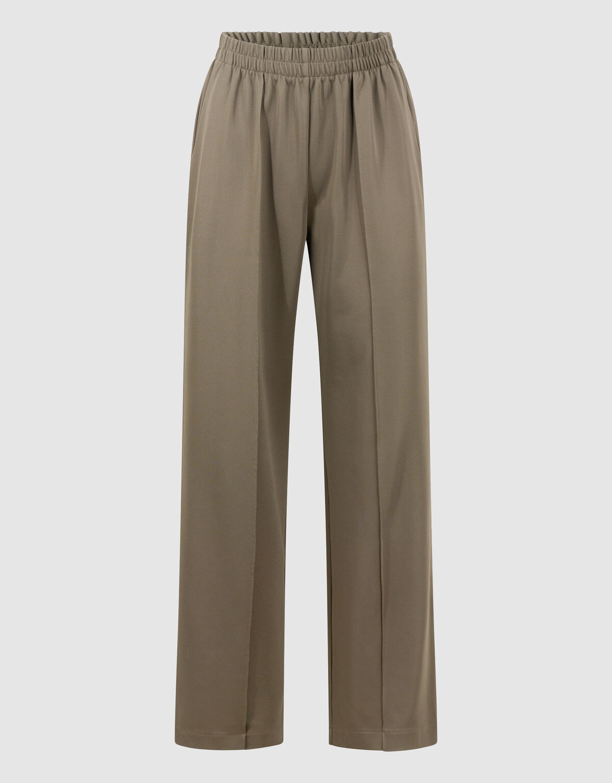 Basic Wide Leg Hose Dunkelgr&uuml;n SHOEBY WOMEN