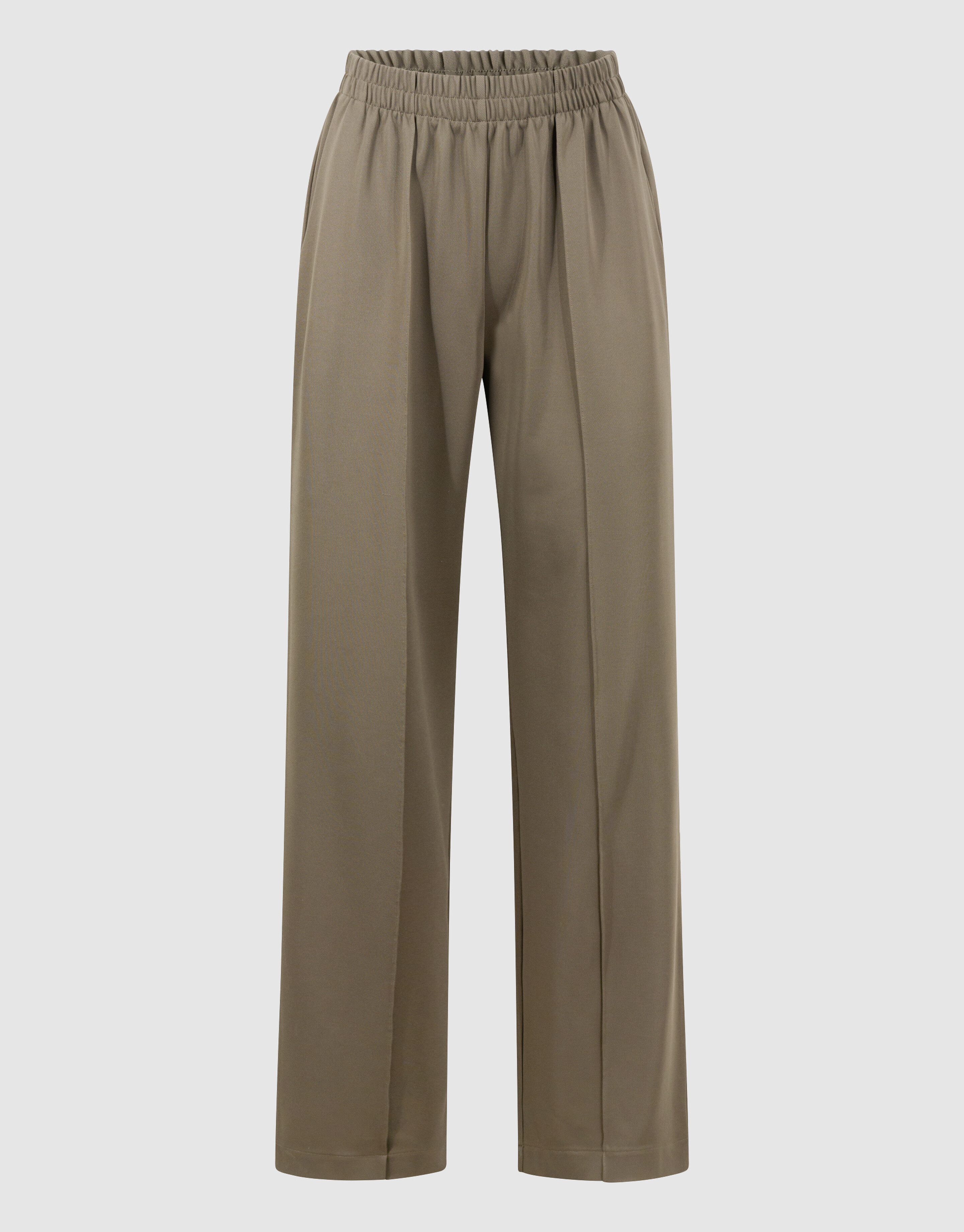 Basic Wide Leg Hose Dunkelgr&uuml;n SHOEBY WOMEN