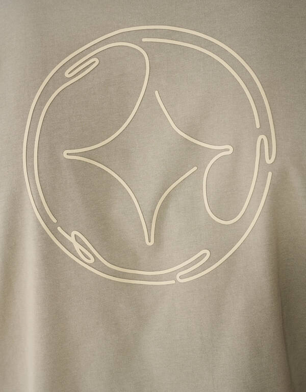 Logo-T-Shirt Khaki SHOEBY MEN