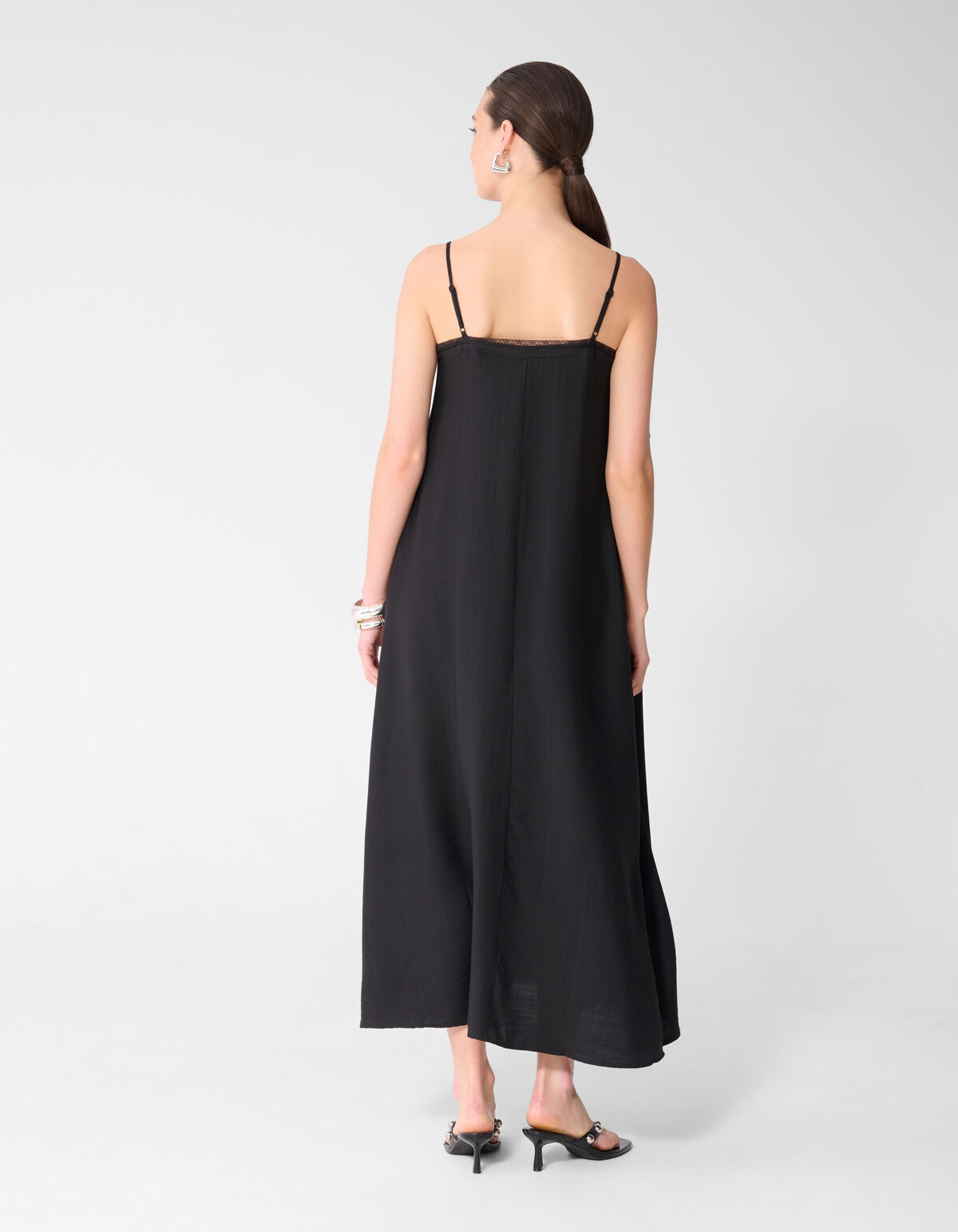 Maxikleid aus Spitze Schwarz SHOEBY WOMEN