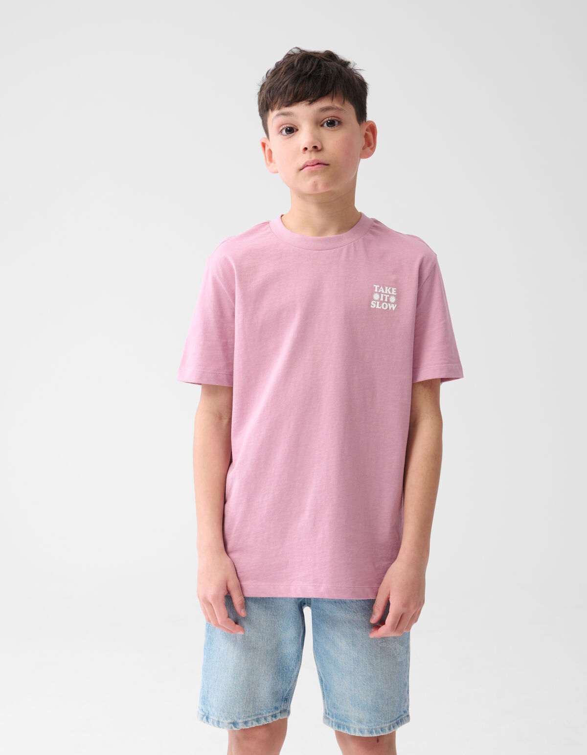 Take It SlowA rtwork T-shirt Rosa SHOEBY BOYS