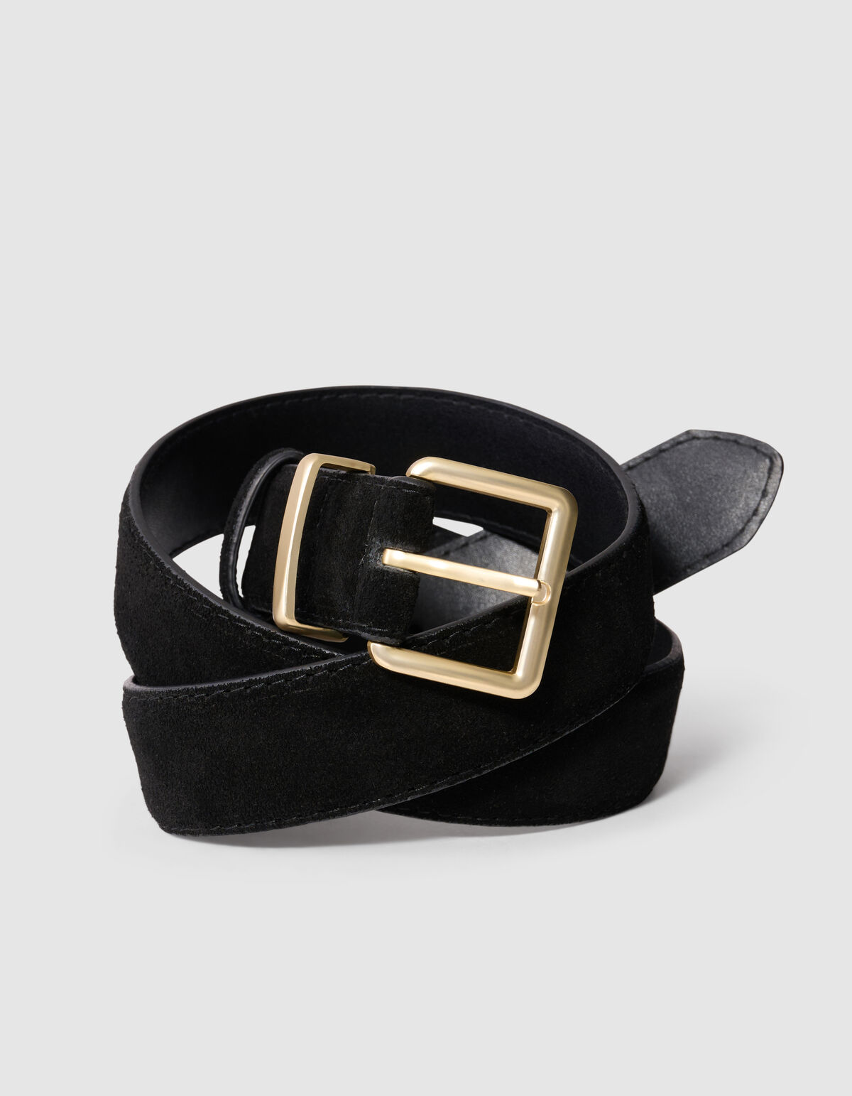 Wildleder-G&uuml;rtel Schwarz Von Lonneke SHOEBY ACCESSOIRES