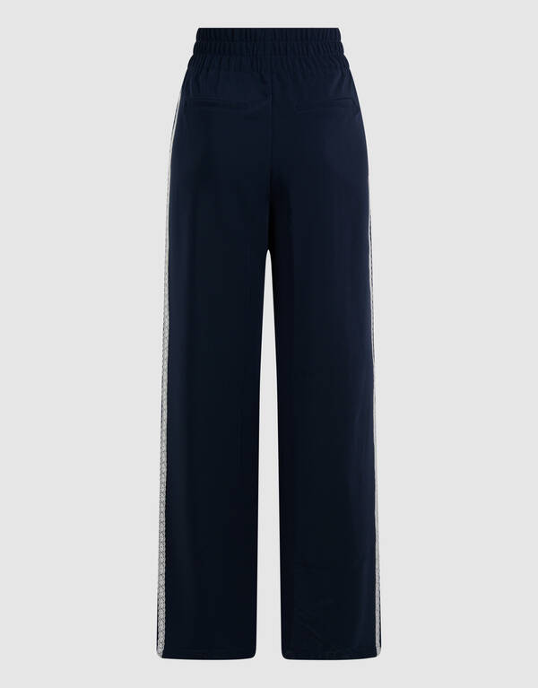 Sportliche Hose mit weitem Bein Dunkelblau SHOEBY WOMEN