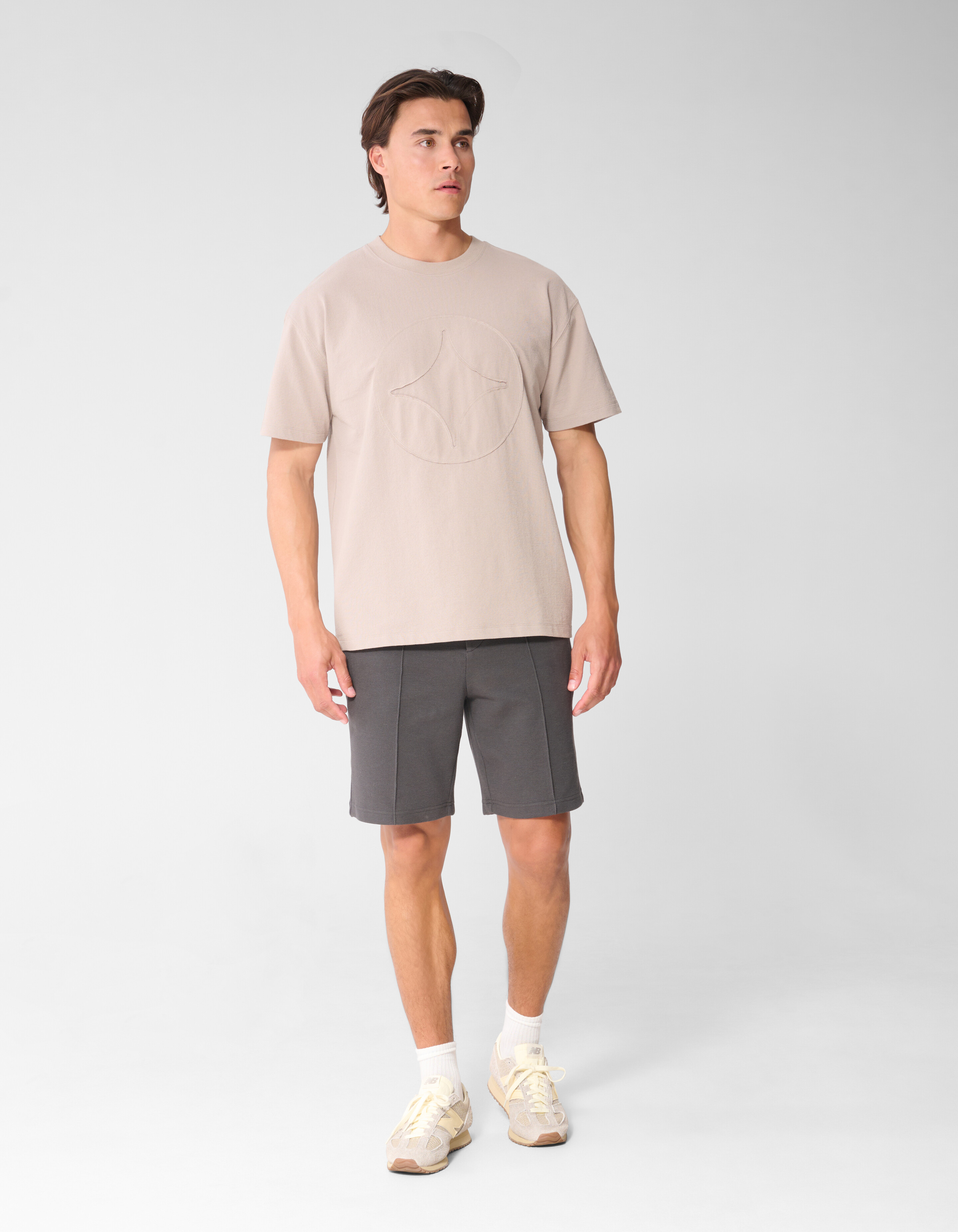 Struktur Regular Fit Shorts Dunkelgrau SHOEBY MEN