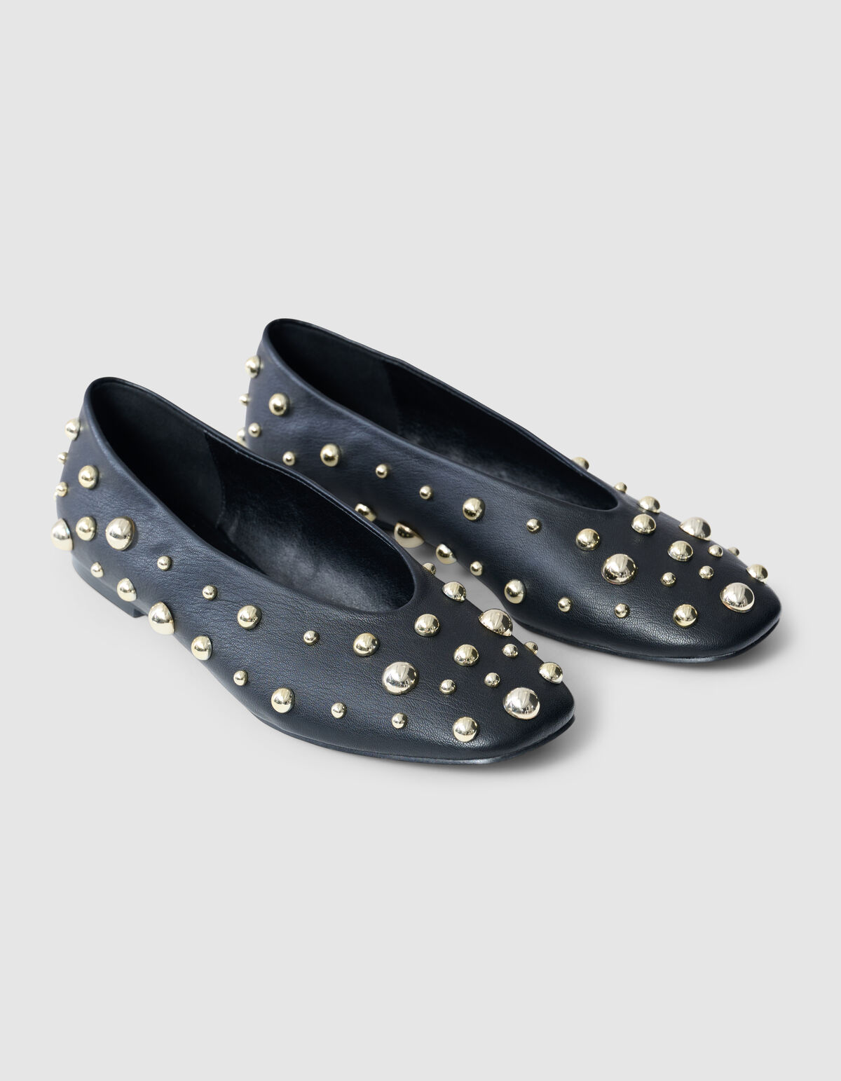 Nieten Ballerinas Schwarz SHOEBY SHOES