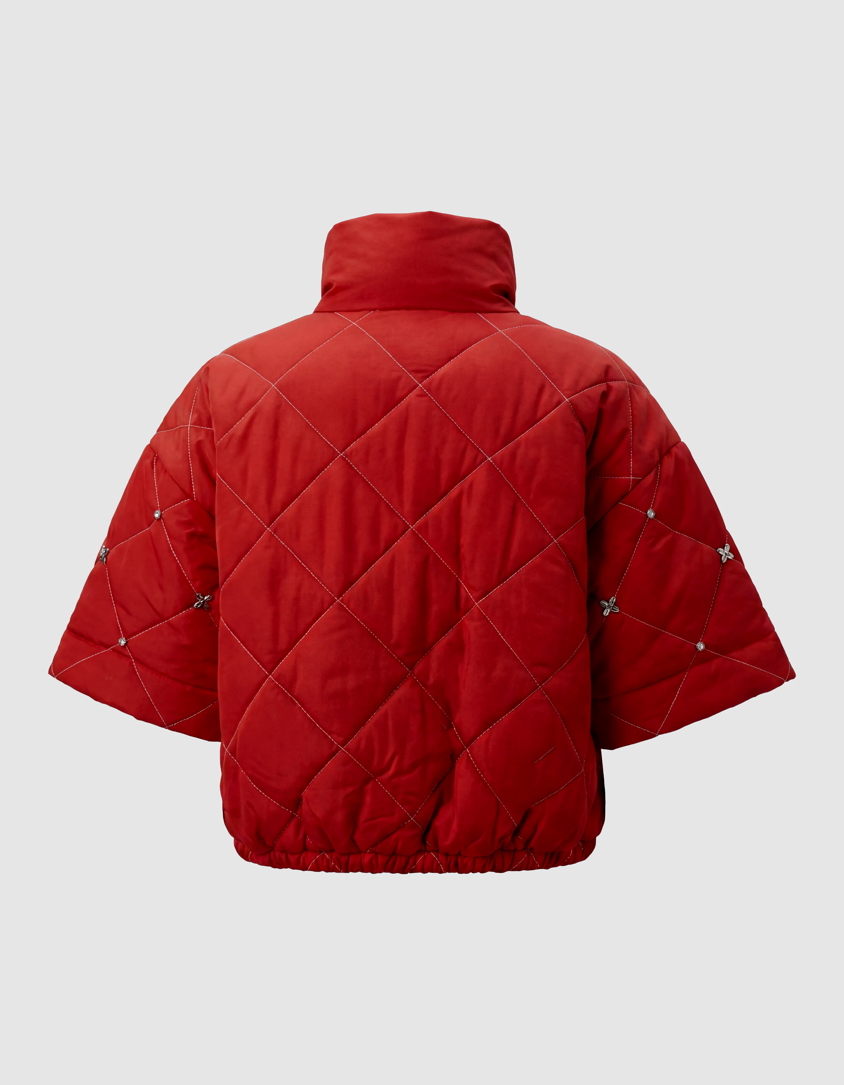 Stepp-Bomberjacke mit Strass Rot SHOEBY WOMEN