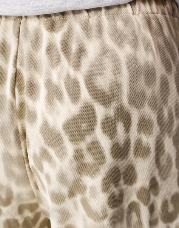 Cargo Leopard Weitbein Hose Hellbraun SHOEBY GIRLS