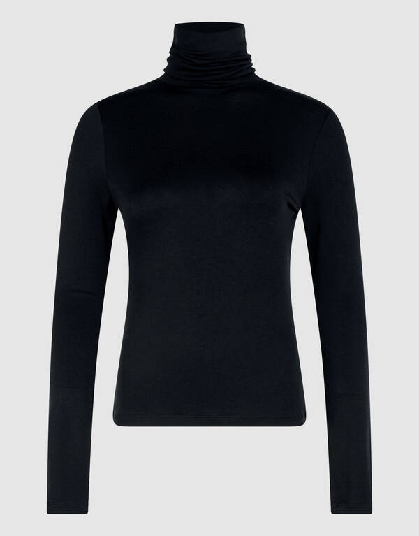 Rollkragen-Langarmtop Schwarz By Lonneke SHOEBY WOMEN