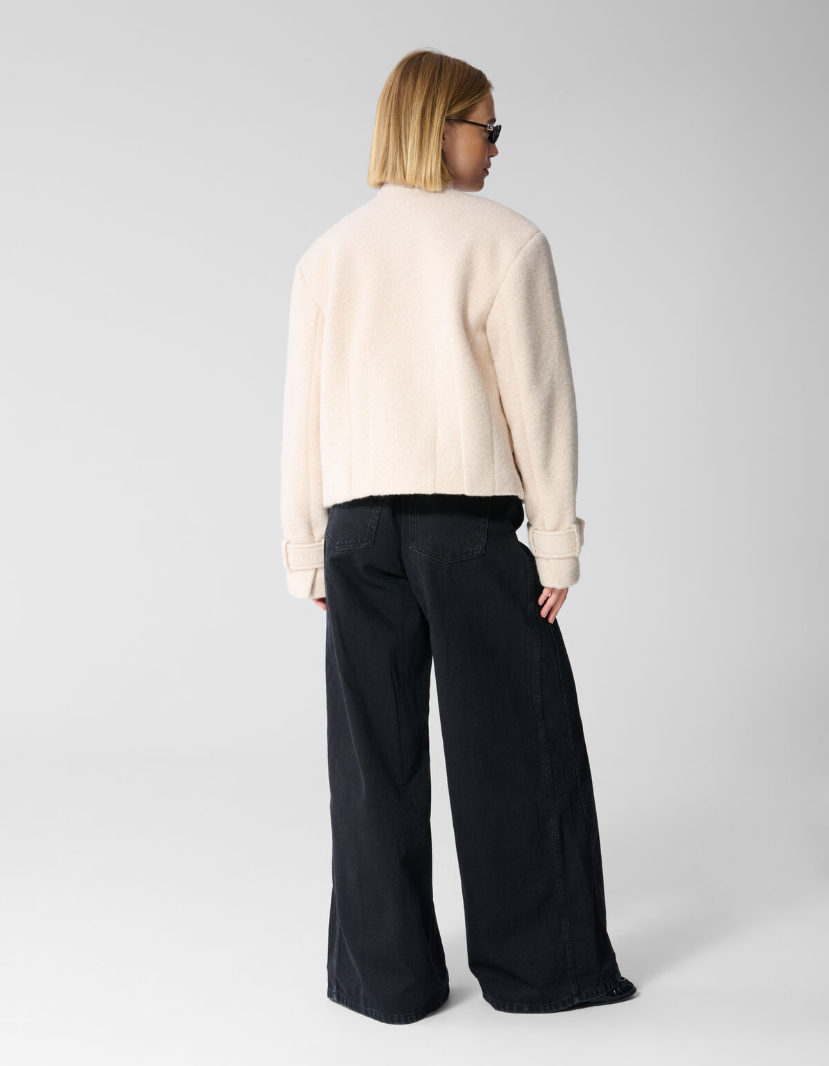 Teddy-Boucl&eacute;-Jacke in Offwhite By Lonneke SHOEBY WOMEN