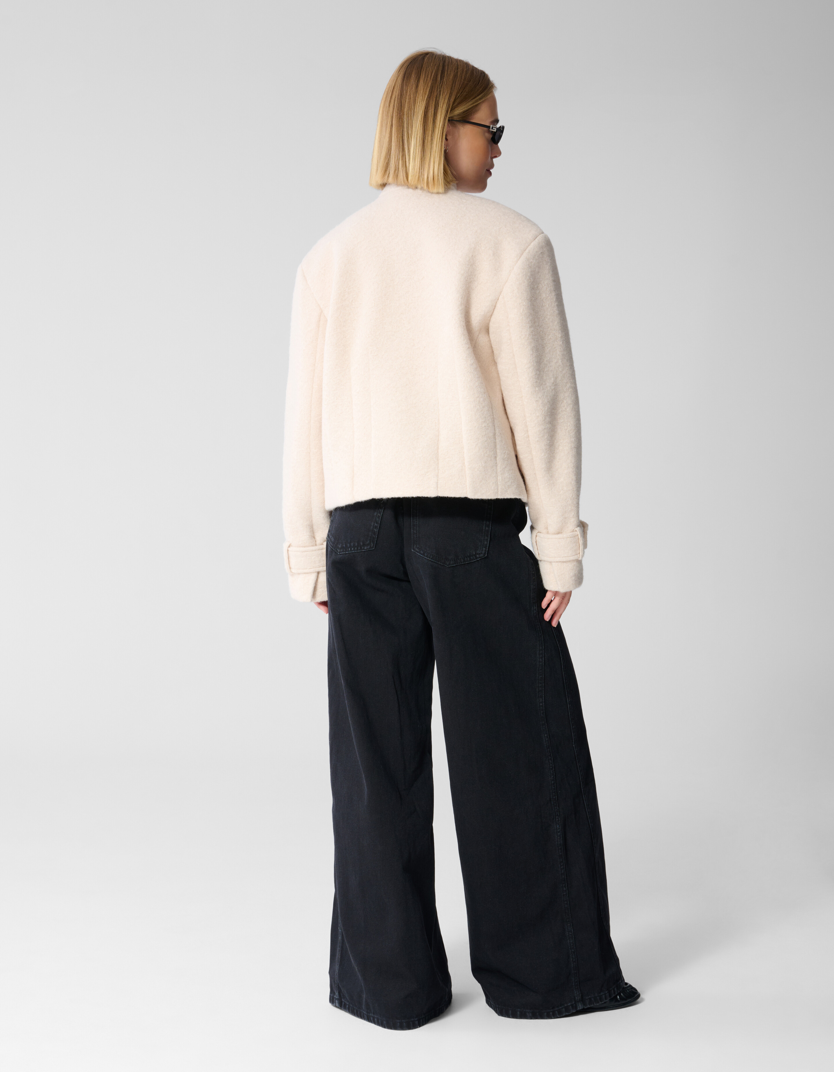 Teddy-Boucl&eacute;-Jacke in Offwhite By Lonneke SHOEBY WOMEN