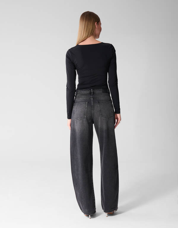 Schwarzer Body aus Spitzenmix SHOEBY WOMEN