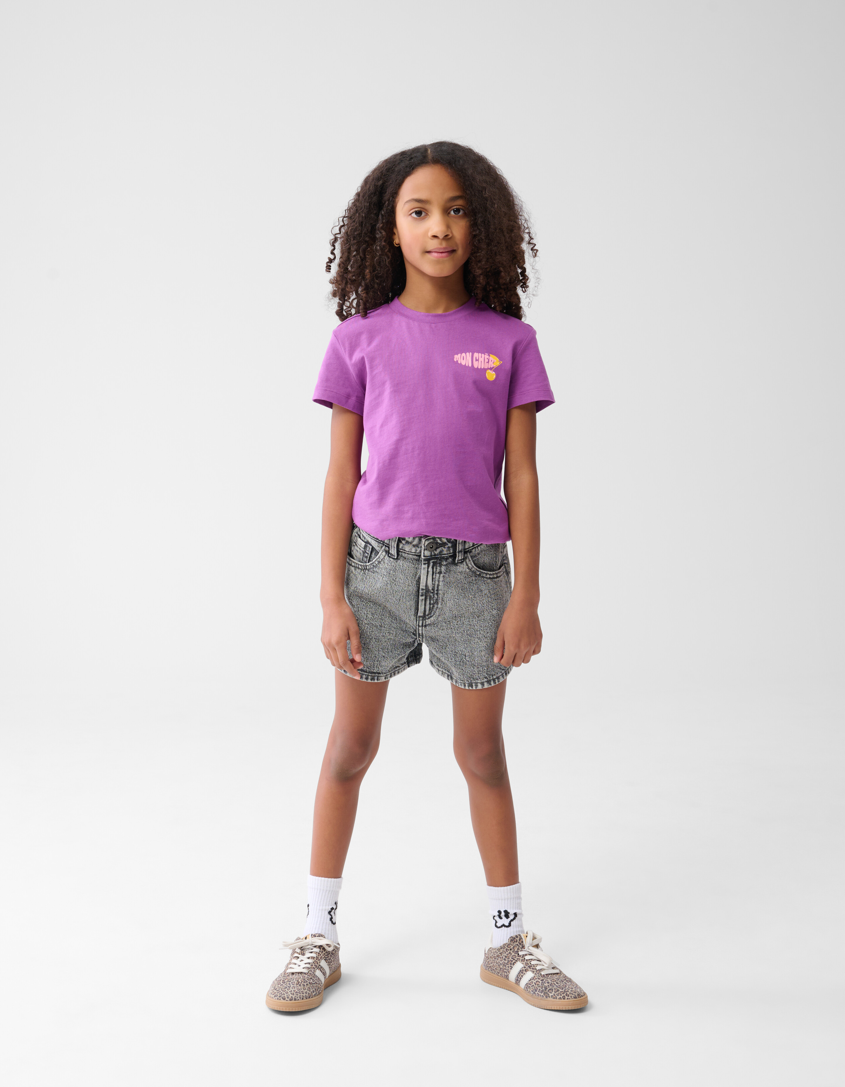 Strass Denim Short Grau SHOEBY GIRLS