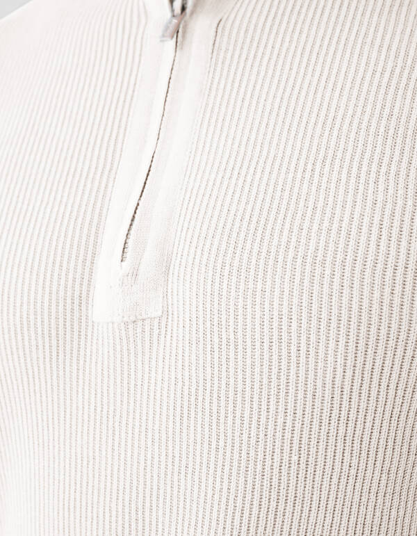 Zipper Trui Gebroken Wit SHOEBY MEN