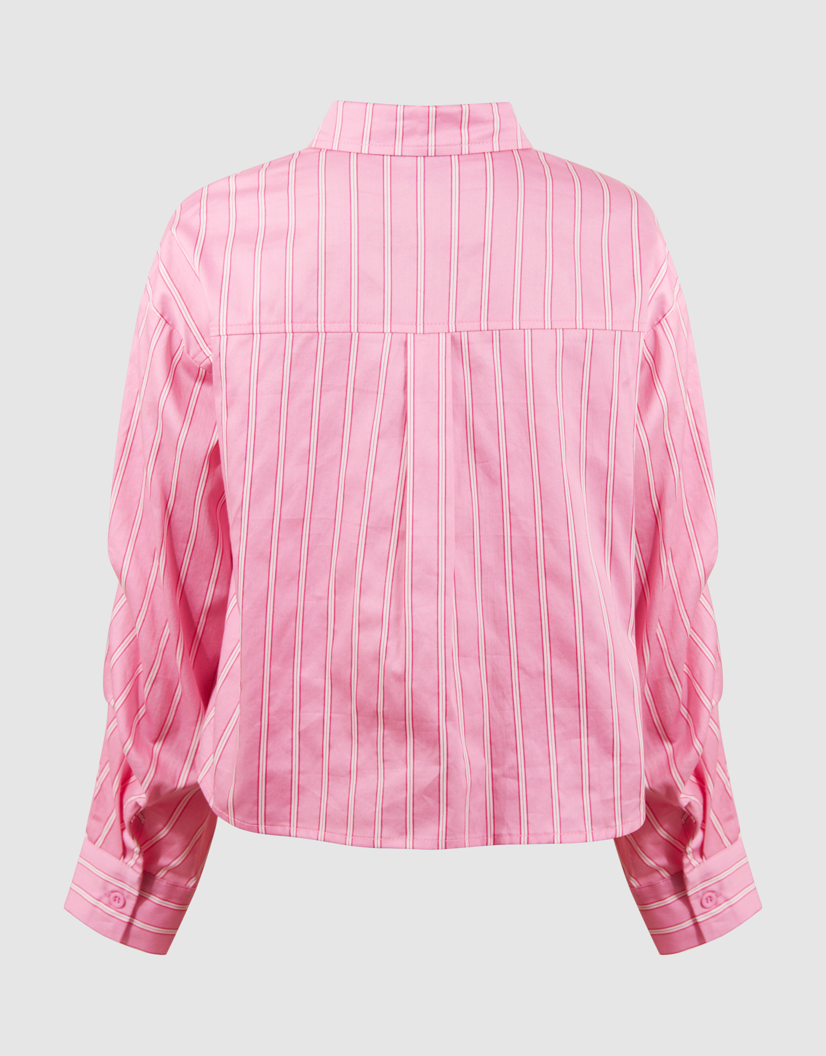 Nadelstreifen-Bluse mit Kn&ouml;pfen Rosa SHOEBY GIRLS