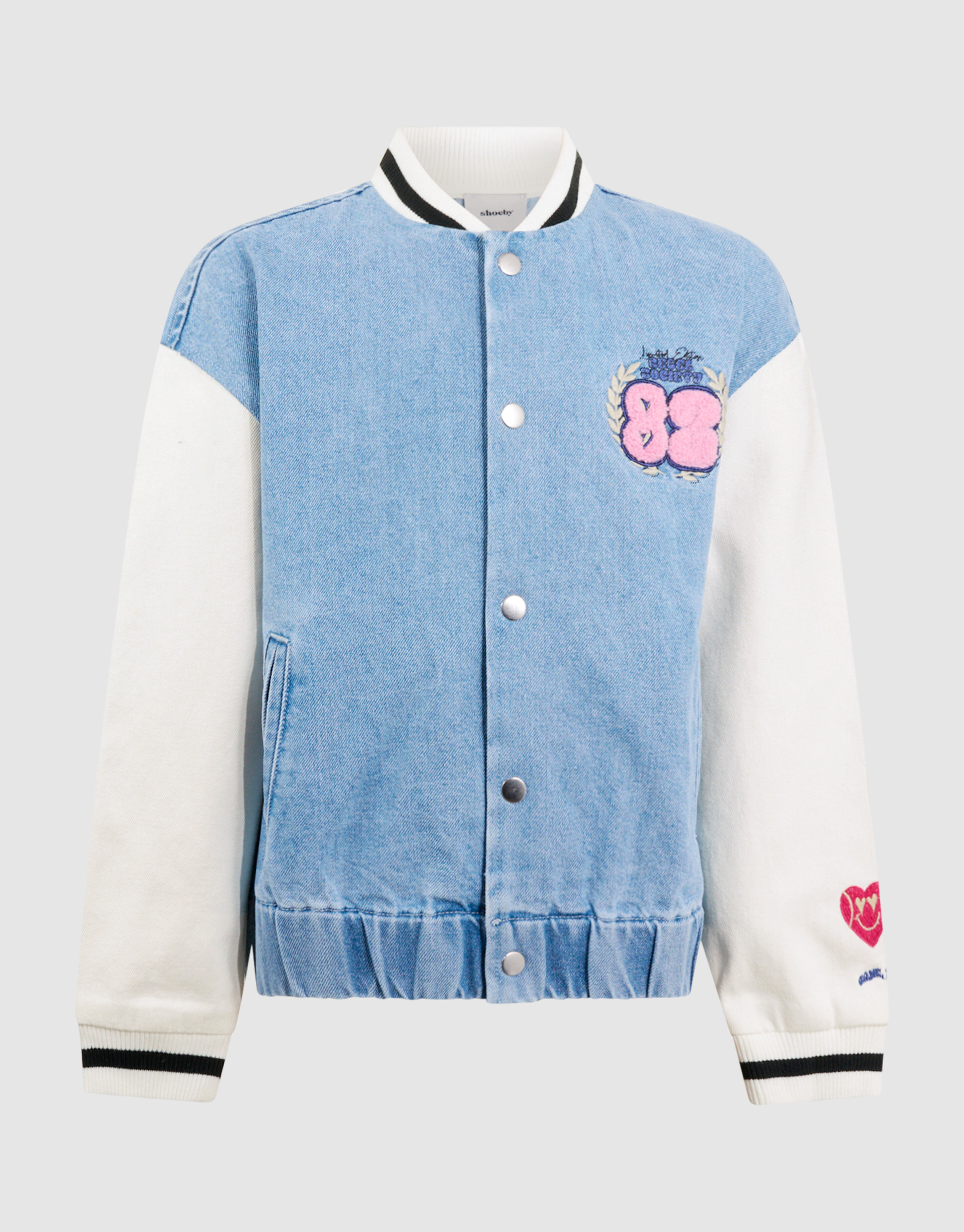Varsity Denim Bomberjacke Blau SHOEBY GIRLS