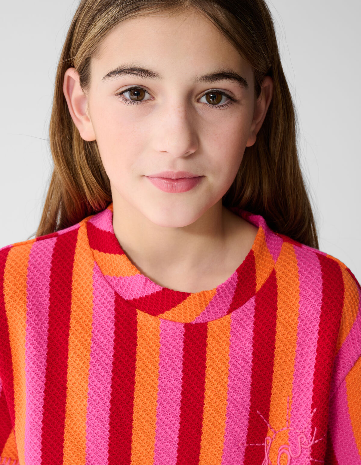 Gestreiftes Oberteil Rot/Rosa SHOEBY GIRLS