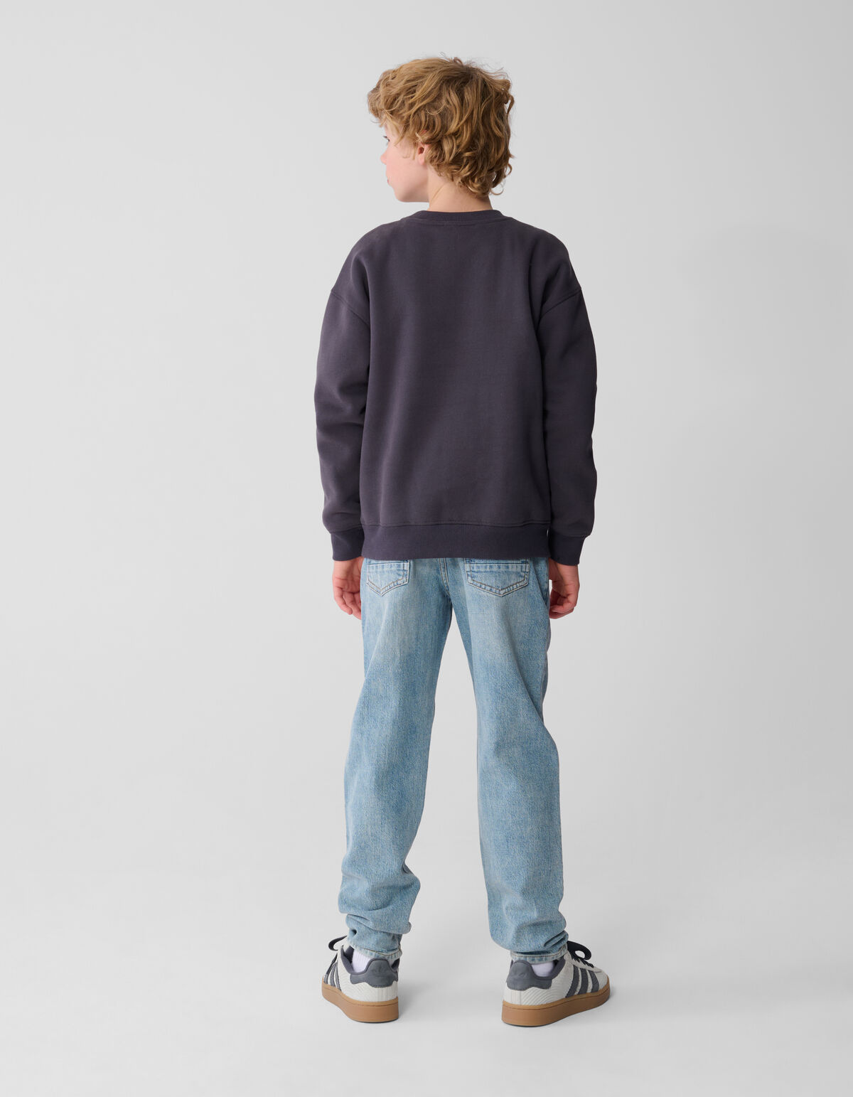 Zwei-Wege-Paillettenpullover Dunkelgrau SHOEBY BOYS
