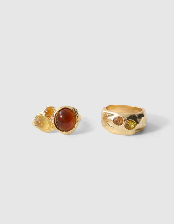 Vintage Schal Anh&auml;nger Set Gold SHOEBY ACCESSOIRES