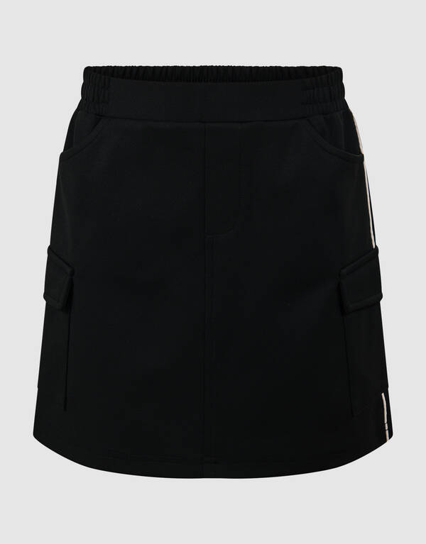 Sportlicher Cargo-Minirock Schwarz SHOEBY GIRLS