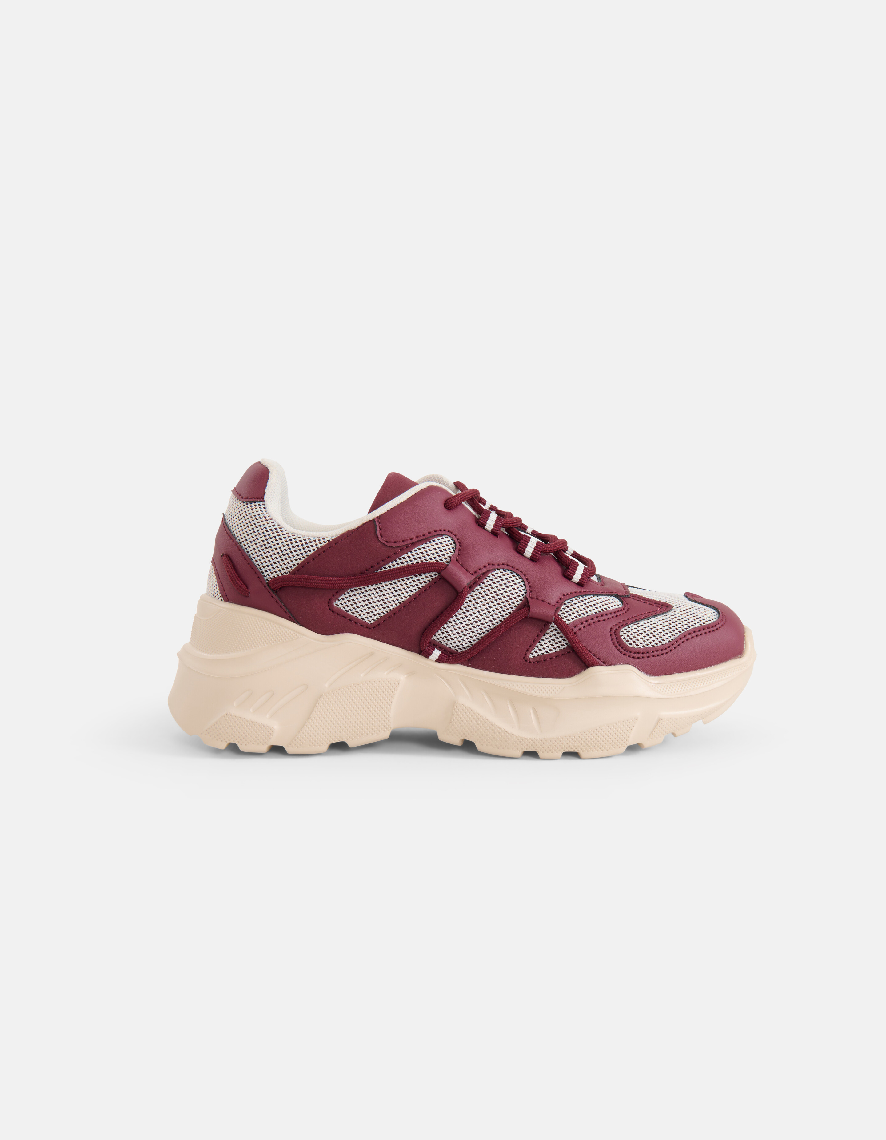 Chunky Mesh Sneaker Bordeaux rot SHOEBY SHOES