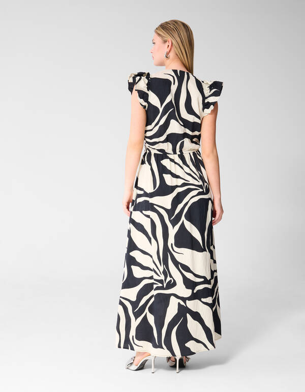 Bedrucktes Maxikleid in Schwarz SHOEBY WOMEN