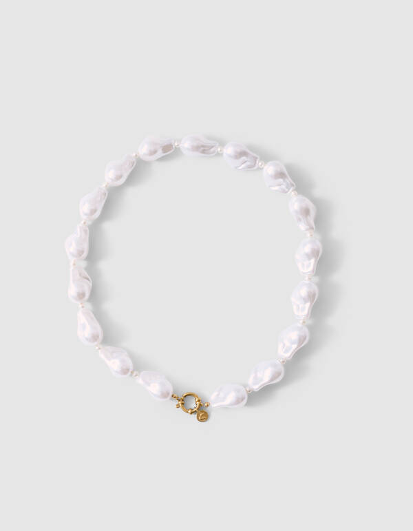 Perlenkette Wei&szlig; SHOEBY ACCESSOIRES