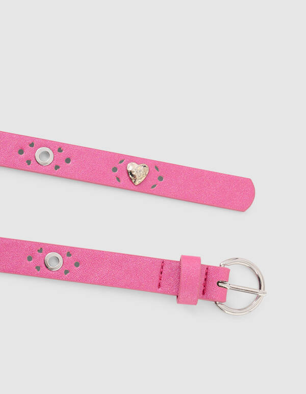 Heart Riem Dunkelrosa SHOEBY ACCESSOIRES