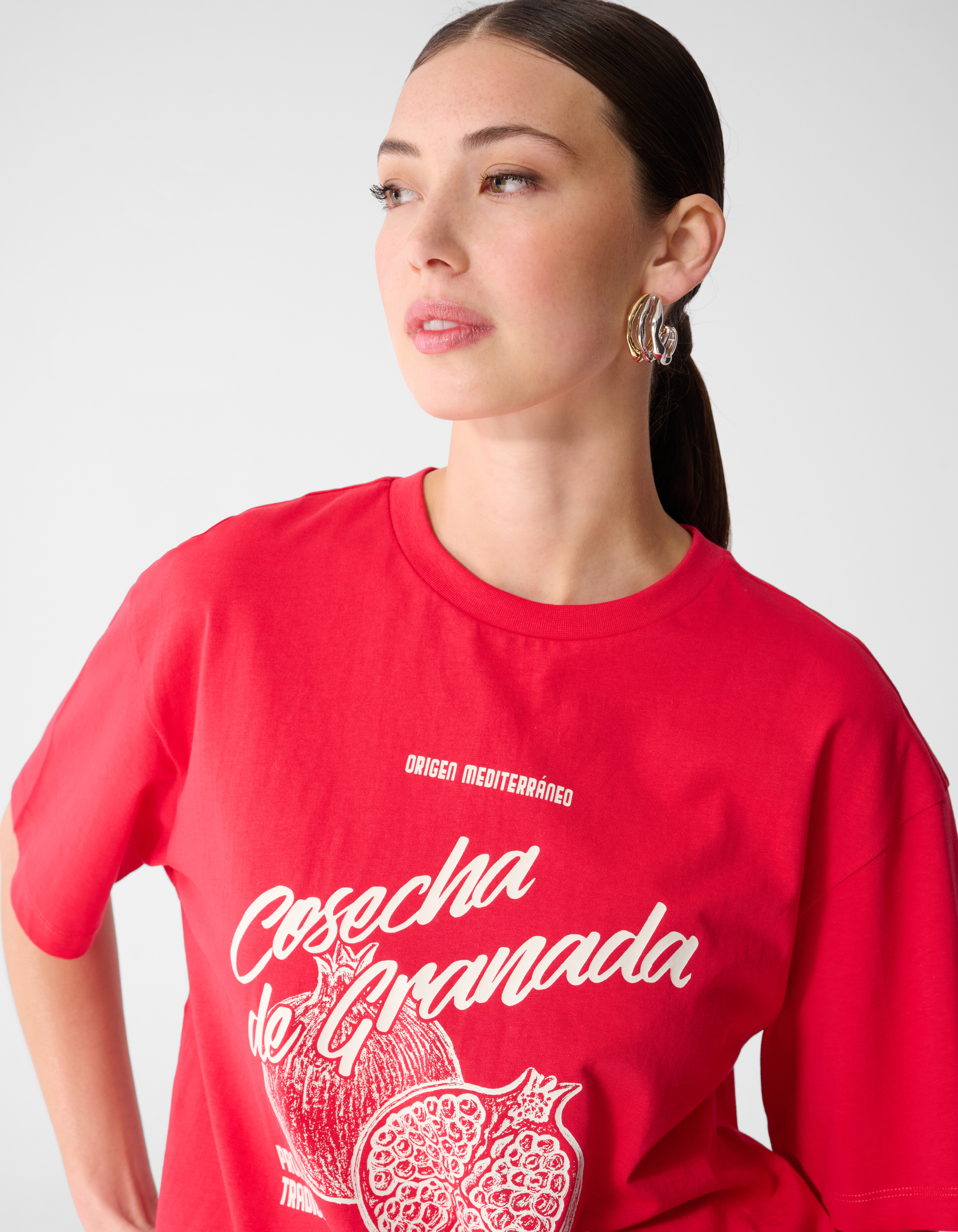 Granada Artwork T-Shirt Rot SHOEBY WOMEN