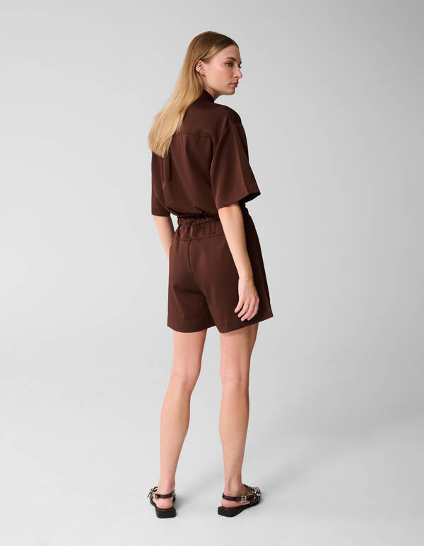 Bluse in &Uuml;bergr&ouml;&szlig;e Dunkelbraun SHOEBY WOMEN