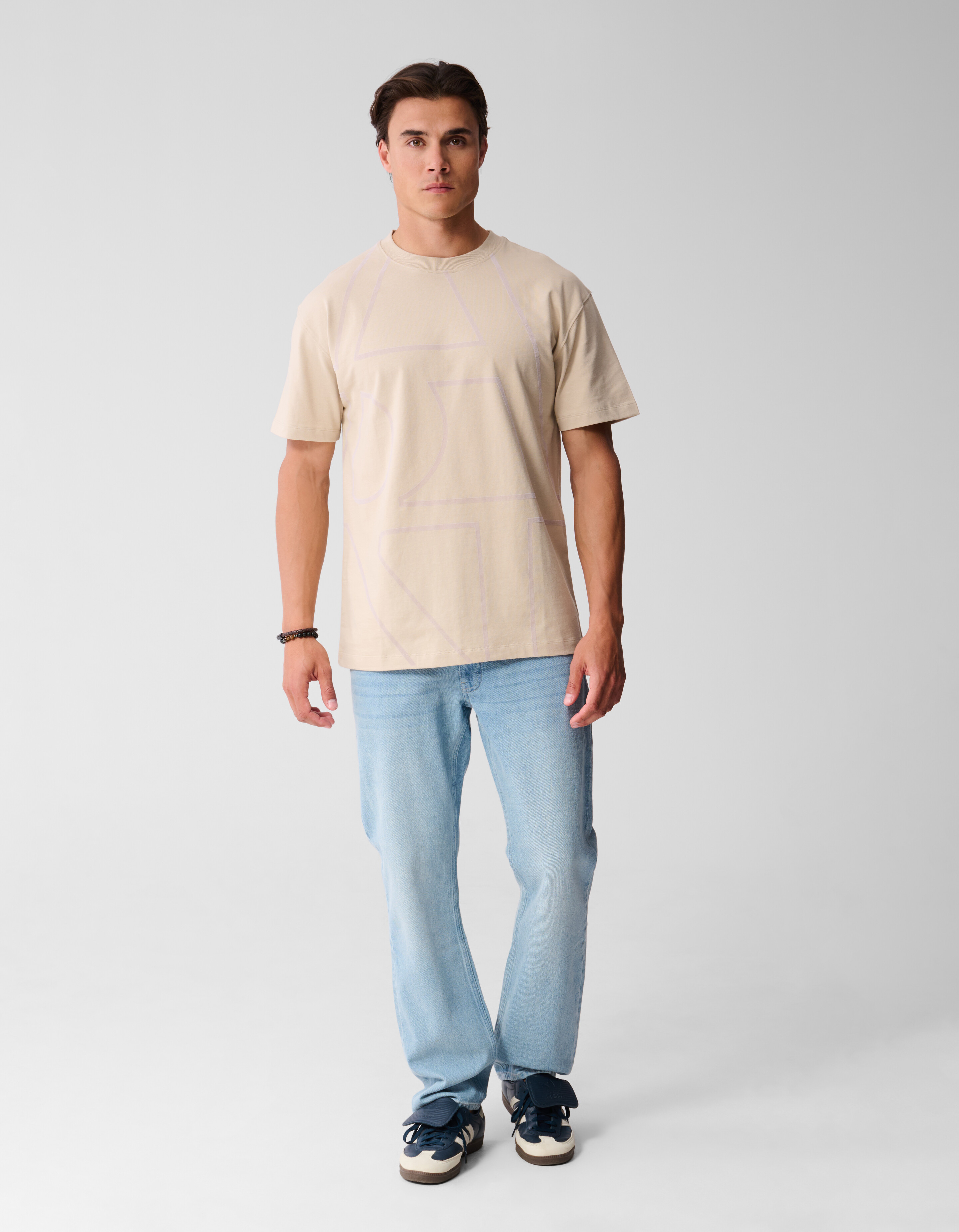 Straight Fit Jeans Gebleicht L32 SHOEBY MEN