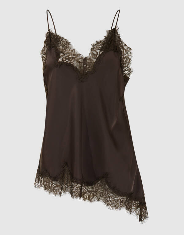 Kanten Asymmetrisches Top Braun SHOEBY WOMEN