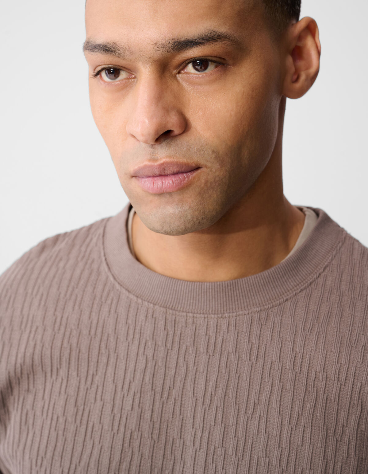 Strukturpullover Hellbraun SHOEBY MEN