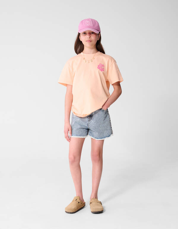 Club De Soleil Artwork T-Shirt Hellorange SHOEBY GIRLS