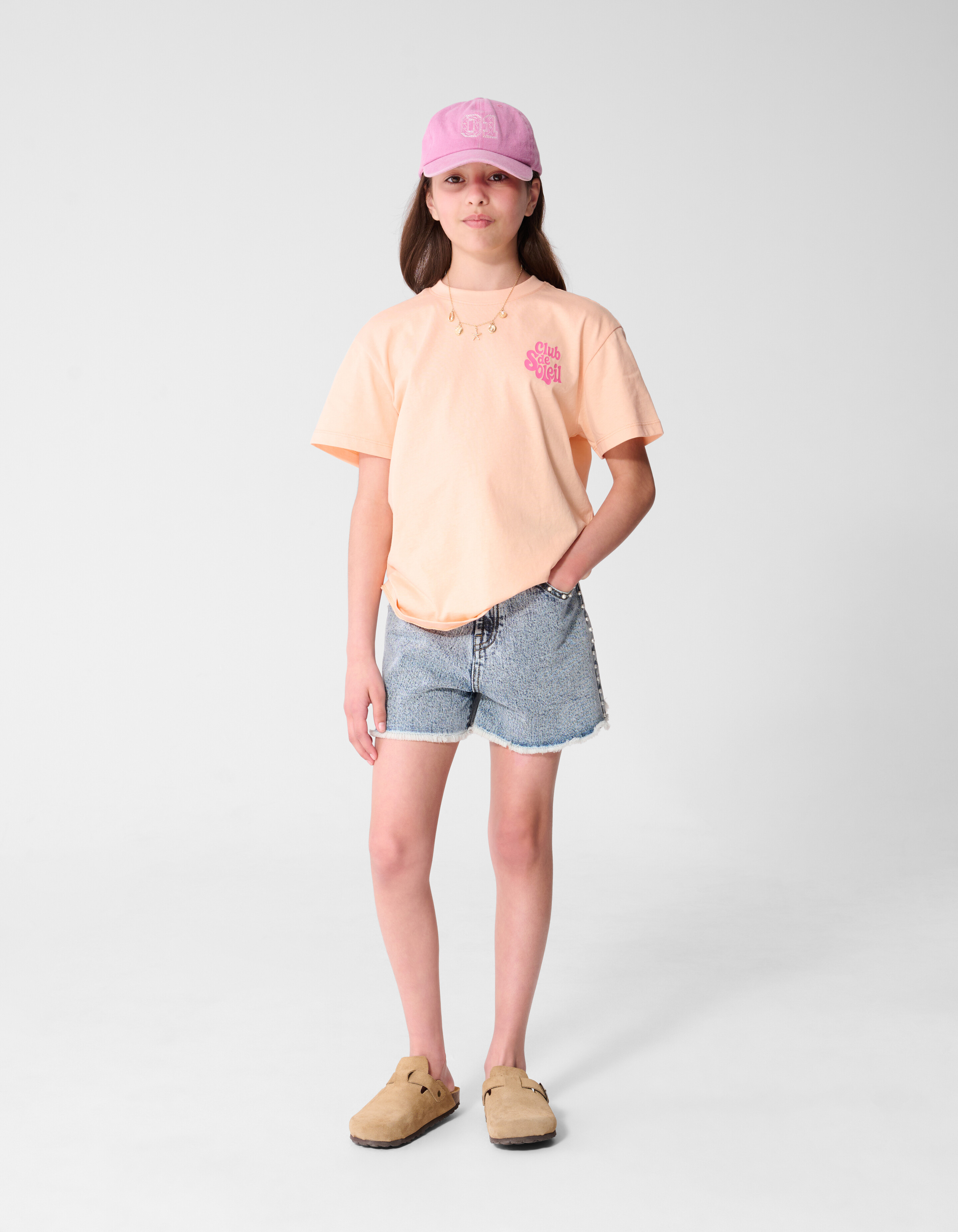 Club De Soleil Artwork T-Shirt Hellorange SHOEBY GIRLS