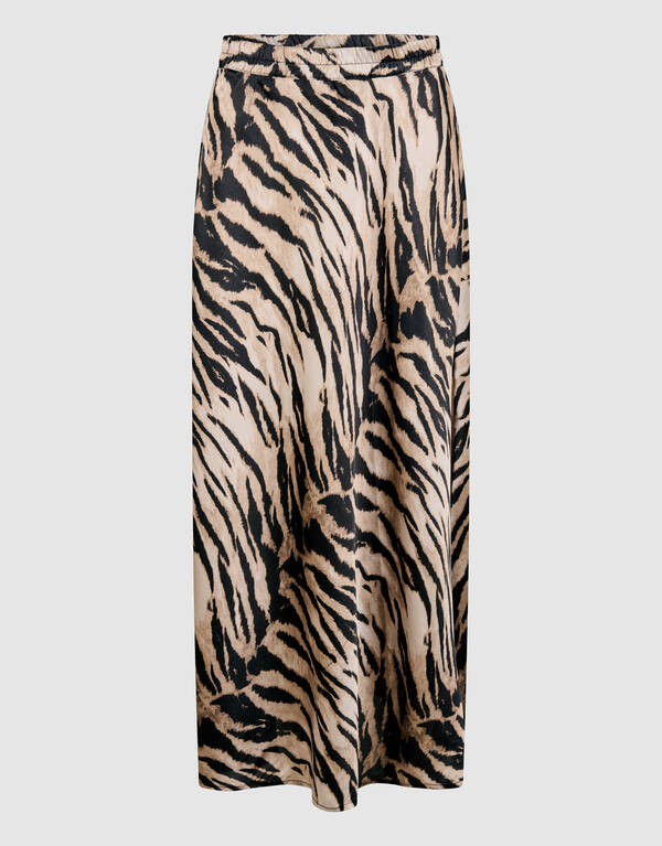 Satin Tiger Maxirock Braun SHOEBY WOMEN