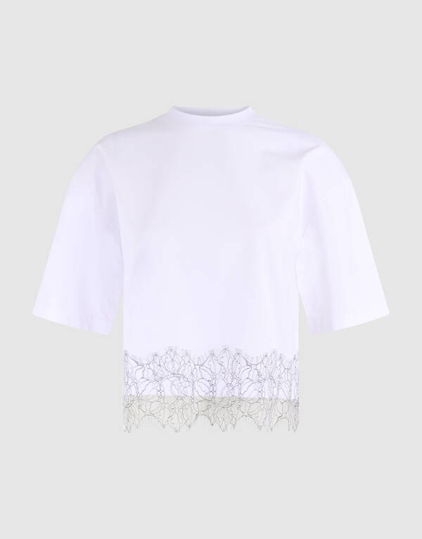 Spitzen-T-Shirt Wei&szlig; SHOEBY WOMEN