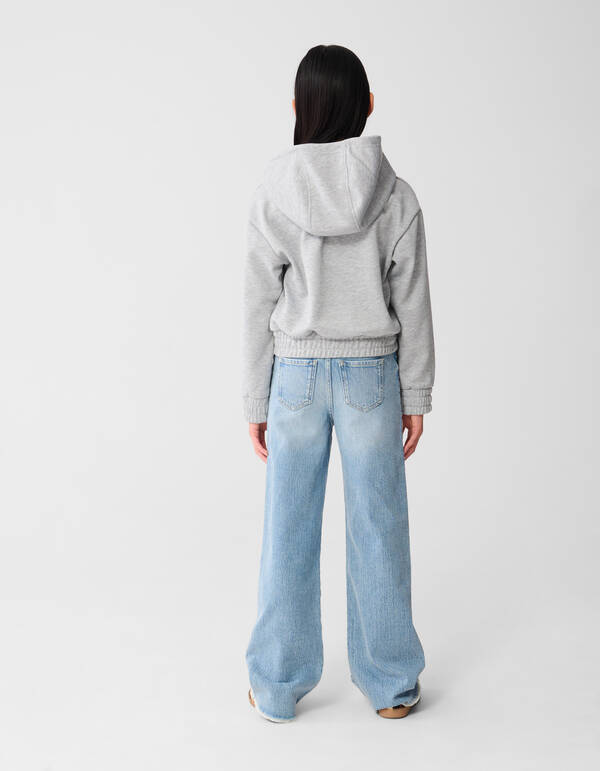 Strass Hoodie Hellgrau SHOEBY GIRLS