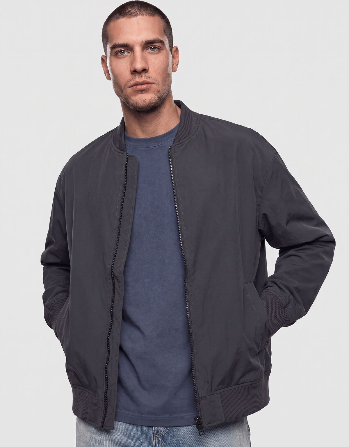 Bomberjacke Dunkelgrau SHOEBY MEN