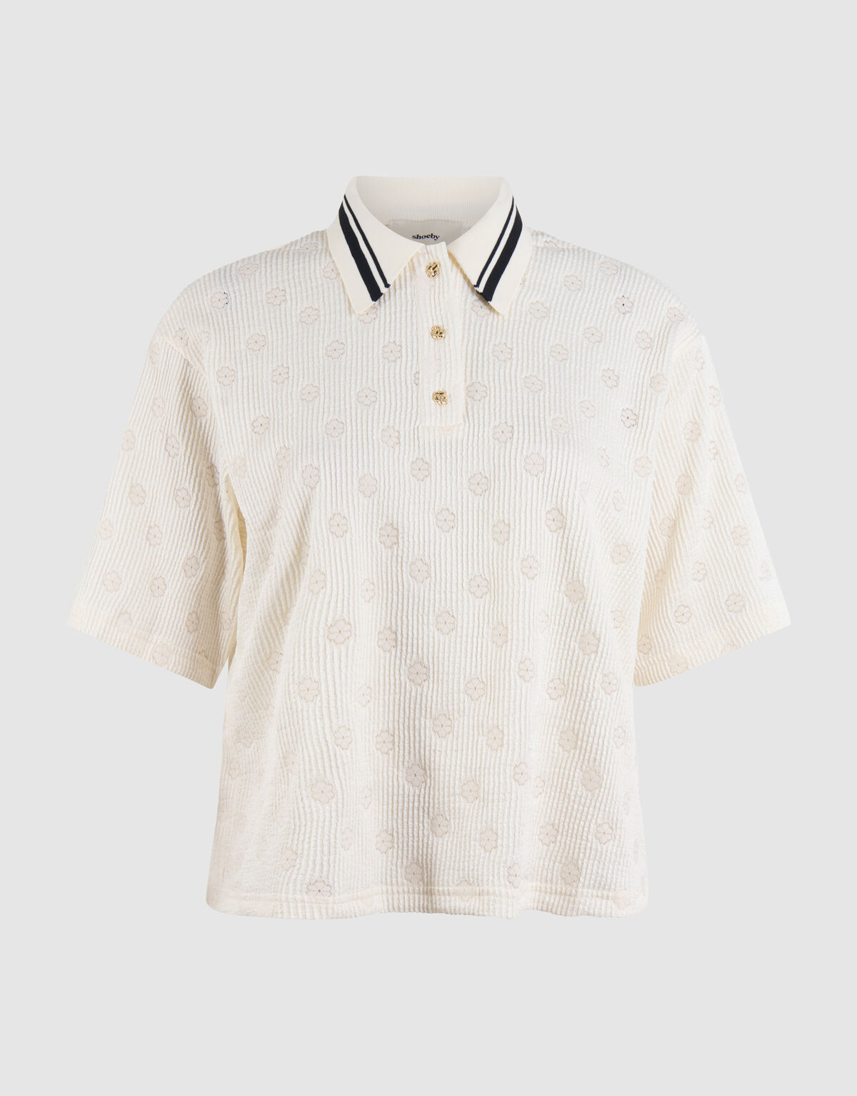 Flower Polo Gebrochenes Wei&szlig; SHOEBY WOMEN