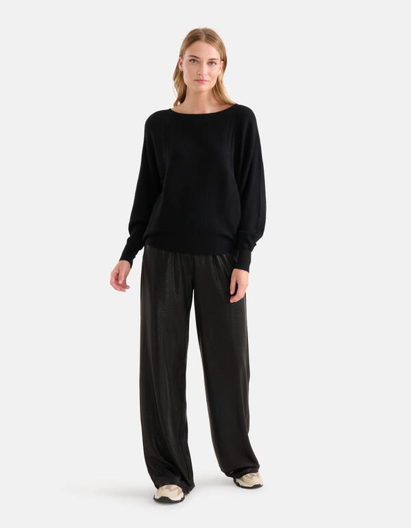 Oversized Pullover Schwarz SHOEBY WOMEN