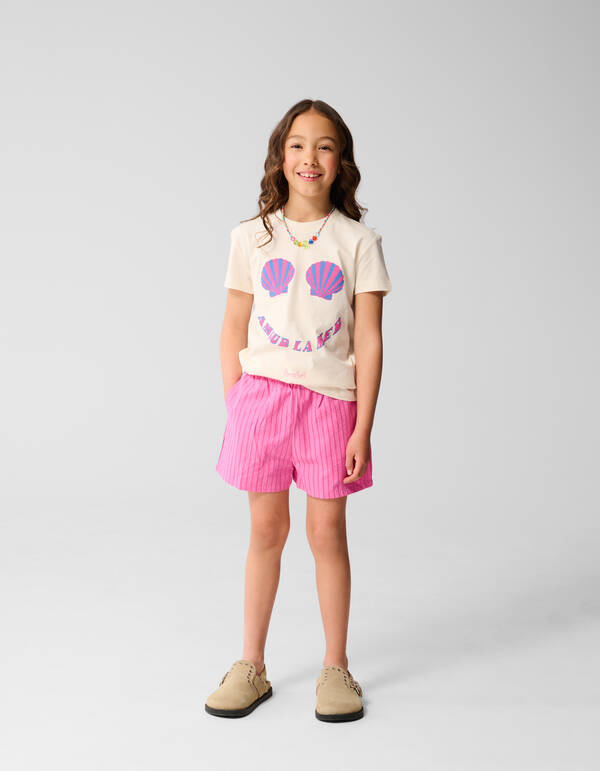 La Mer Artwork T-shirt Off White SHOEBY GIRLS