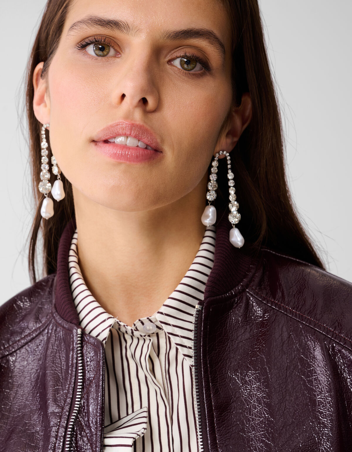 Sportliche Lakjacke Dunkelrot SHOEBY WOMEN