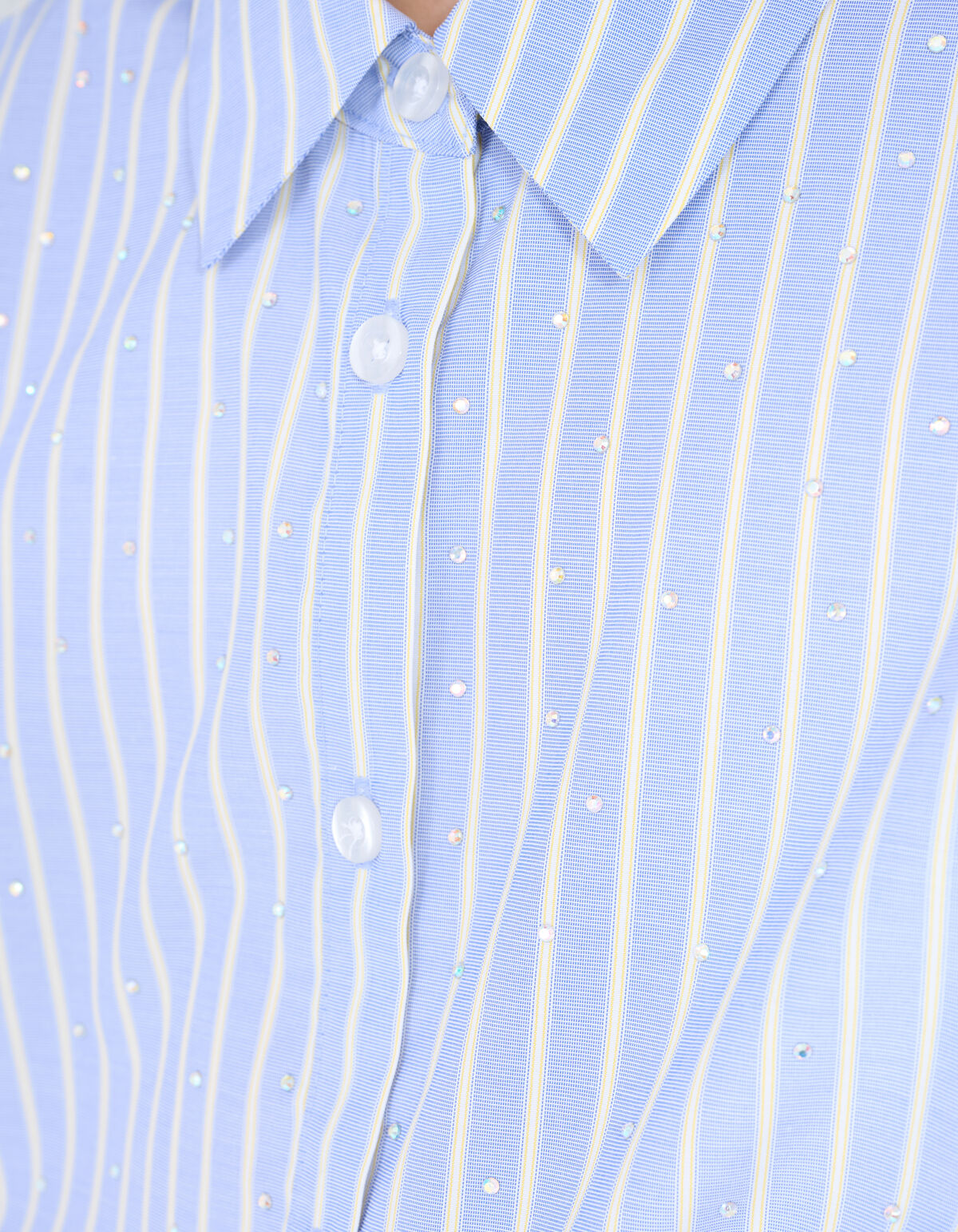 Oversize-Bluse aus Popeline mit Strasssteinen Hel SHOEBY GIRLS