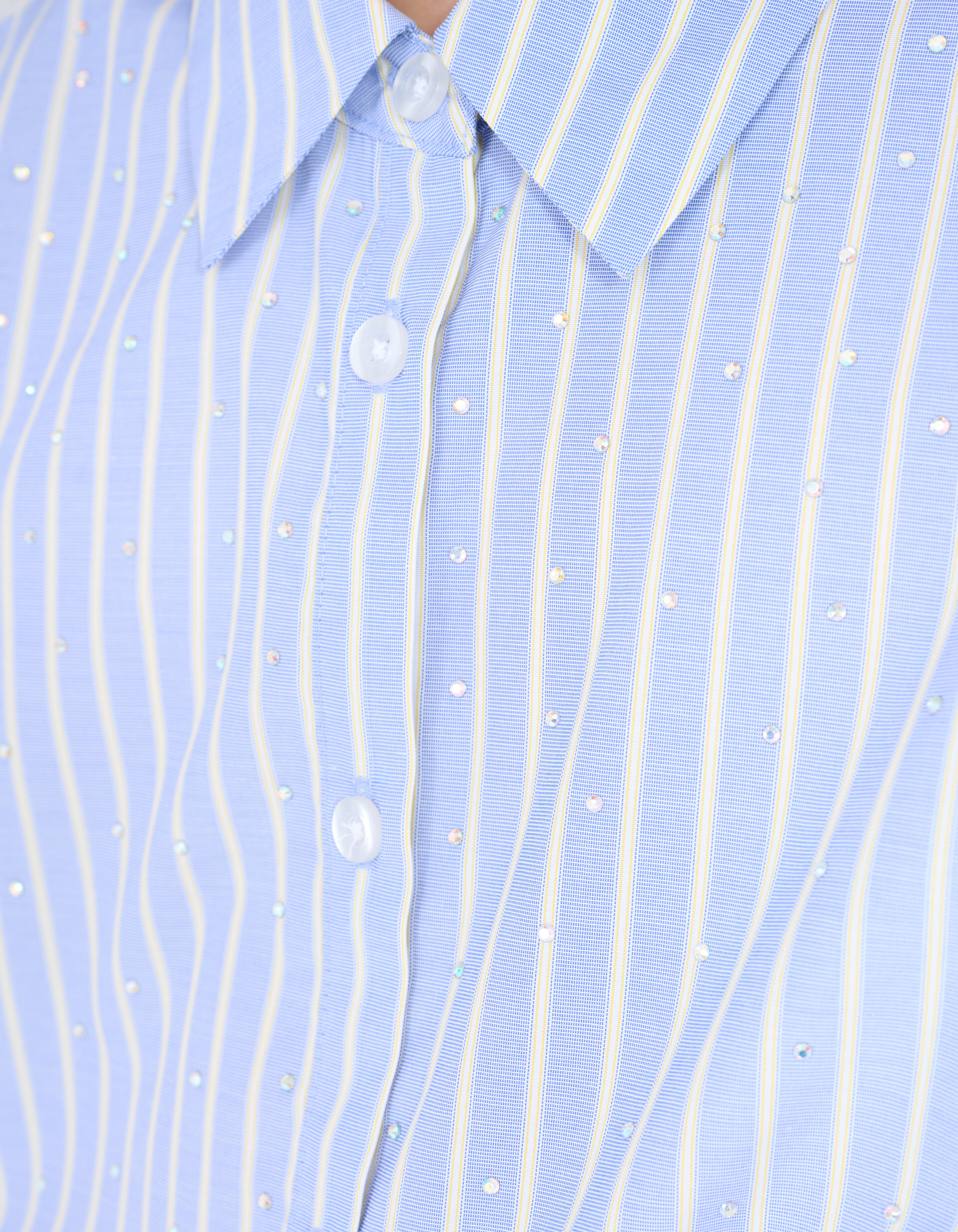 Oversize-Bluse aus Popeline mit Strasssteinen Hel SHOEBY GIRLS